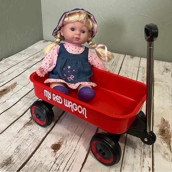 Doll and toy doll wagon - Picture 8 of 8